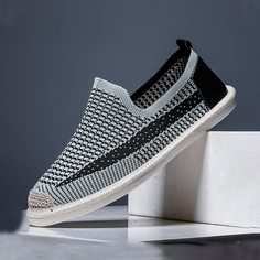 Мужские трикотажные лоферы в клетку Shein