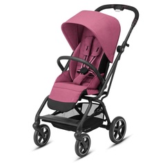 Коляска прогулочная Cybex Eezy S Twist+ 2 BLK Magnolia Pink с дождевиком и бампером