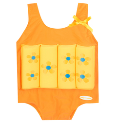 Детский купальный костюм для девочки Baby Swimmer Цветочек желтый, р. 98