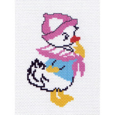 Канва с рисунком Матренин посад Утёнок 16*20 см (10*12 см) 0215