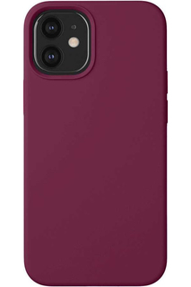 Чехол DEPPA Liquid Silicone, для Apple iPhone 12 mini, бургунди