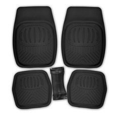 Коврик салона SKYWAY Rain-2 5пр. Ванночка П/У Черный (п:69*48см,с:26*60см,з:48*48см)