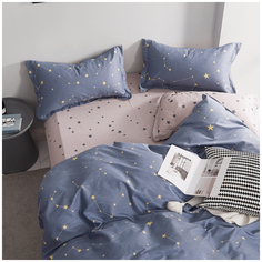 Комплект постельного белья, евро, Letto, 2 нав. 70х70см, сатин SM584-6