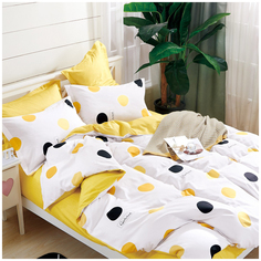 Комплект постельного белья, евро, Letto, 2 нав. 50х70см, сатин SM501-6