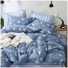 Комплект постельного белья, евро, Letto, 2 нав. 50х70см, сатин SM519-6