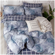 Комплект постельного белья, евро, Letto, 2 нав. 70х70см, сатин SM564-6