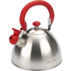 Чайник со свистком FESTIVAL 2.5л красный Attribute