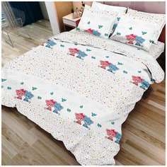 Комплект постельного белья, детский, Letto, Котики, new, (н)50х70см, хлопок