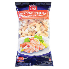 Креветки Fine Life тигровые 31/40 очищенные варено-мороженые