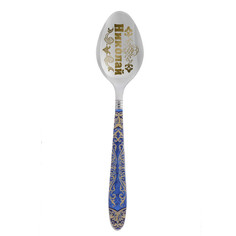 Ложка с гравировкой на открытке с деколью "Николай" Sima-land s2415239