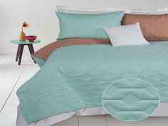 Покрывало Guten Morgen Malone Цвет: Серый, Ментол (150х200 см)