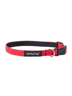 Ошейник для собак повседневный Amiplay , Twist S 20-35/1 см, красный