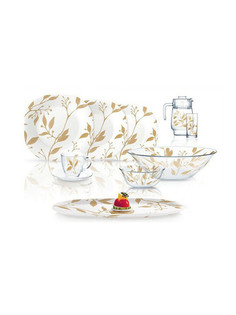 Столовый сервиз КАРИНА ЭТЮД ГОЛД 46 пр. 6 персон ОАЭ 62591 Luminarc