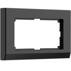 Рамка для двойной розетки (черный) Werkel W0081808