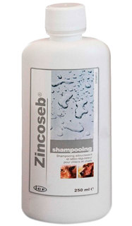 Шампунь для кошек, для собак ICF Цинкосеб, против зуда, для чувствительной кожи, 250 мл