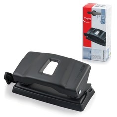 Дырокол MAPED (Франция) "Essentials Metal" металлический малый, на 12 листов черный 401111