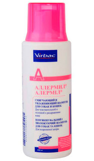 Шампунь для кошек, для собак Virbac для чувствительной кожи, при аллергии и зуде, 200 мл
