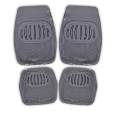 Коврик салона SKYWAY Rain-1 4пр. Ванночка Виниловый черн прозр (п:69*48см,з:48*48см)