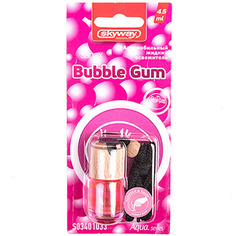 Ароматизатор подвесн бутылочка с дер крышкой SKYWAY Aqua.series 4,5 мл Bubble gum