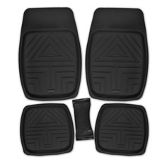 Коврик салона SKYWAY Rain-5 5пр. Ванночка П/У Черный (п:70*49см,с:26*60см,з:49*49см)