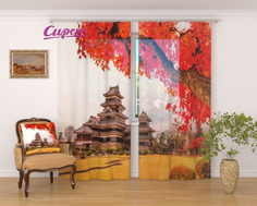 Фототюль Сирень srn161645 разноцветный 145х260