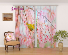 Фототюль Сирень srn161584 разноцветный 145х260