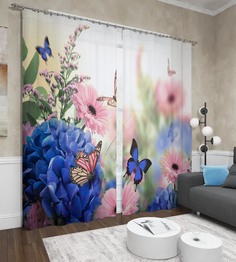 Фотоштора Сирень srn483548 разноцветный 145х260