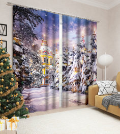 Фотоштора Сирень srn419005 разноцветный 150х260