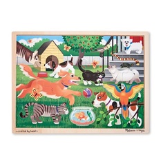 Melissa&Doug Набор из серии Мои первые пазлы - Животные во дворе, 24 детали