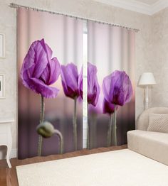 Фотоштора Сирень srn483437 разноцветный 145х260