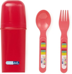 Набор столовых приборов с нагрудником Bebe Due