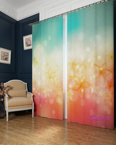 Фотоштора Сирень srn215516 разноцветный 145х260