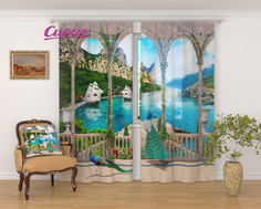 Фототюль Сирень srn161642 разноцветный 145х260