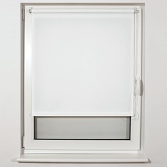 Штора рулонная BRABIX 40х175 см, защита 55-85%, 200 г/м2, белый S-5, 605970