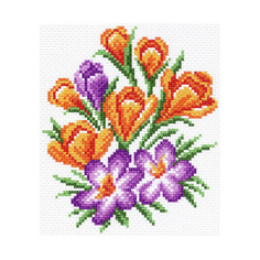 Канва с рисунком Матренин посад Крокус 16*20 см (10*12 см) 1446-1