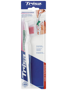 Щетка для зубных протезов Trisa Denture Brush твердая жесткость