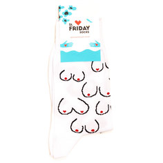 Носки унисекс St.Friday Socks St_Friday_Boobs белые 34-37 RU