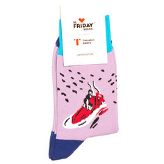 Носки унисекс St.Friday Socks St_Friday_x_Tretyak_Pokh_Evropi розовые 38-41 RU