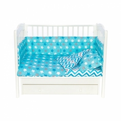 Бортики для детской кроватки Magic City БК-ПП-020/45 Бирюзовое созвездие