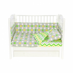 Бортики для детской кроватки Magic City БК-ПП-019/45 Серое созвездие