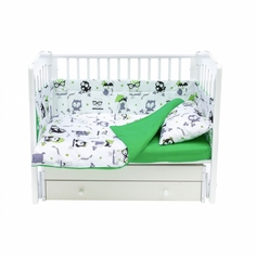 Бортики для детской кроватки Magic City БК-ББ-013/30 Важные совы