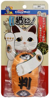Игрушка Premium Pet Japan кошачья мята в виде игрушки-амулета,зазывающего богатство10х20см