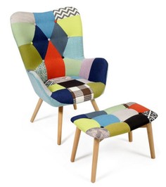 Кресло Secret De Maison Kontour с оттоманкой (mod.1534L) Tet Chair