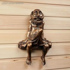 Хорошие сувениры Консоль-навес "Дед в полотенце" 34,5х22х12,5см 3954678