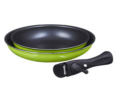 Набор из 2-х сковородок со съемной ручкой Oursson CS2803A/GA