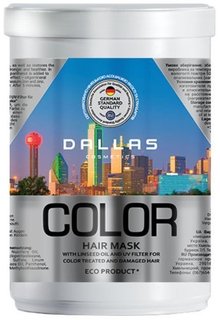 Маска для волос DALLAS с льняным маслом и УФ-фильтром 1000 мл