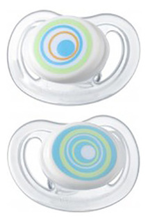Пустышки силиконовые 0-3 мес C-AIR 2 шт. в ассорт. Tommee Tippee