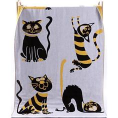 Полотенце кухонное "Кошки", 35х60 см No Brand
