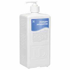 Антисептик МИРОДЕЗ РЕМЕДИН для рук и поверхностей спиртосодержащий (63%) с дозатором 1л