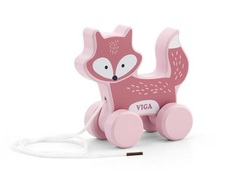 Каталка на веревочке "Лиса" Viga